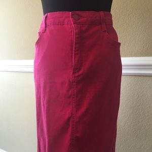 Jones New York Hot Pink Pencil Skirt